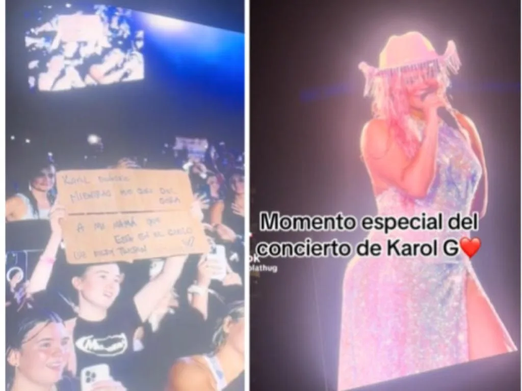 Karol G le "dedicó" canción a Luz Mery Tristán, la hija fue al concierto en Miami