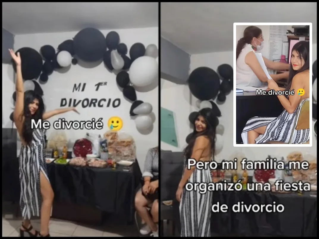 Tremenda fiesta le armó su familia a una mujer por su divorcio: "Creo que no querían al esposo" le dijeron en redes