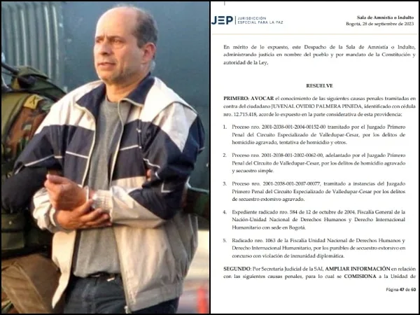 JEP aceptó sometimiento de alias «Simón Trinidad»