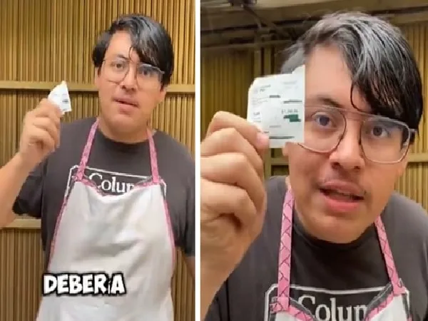 Joven mesero devolvió la propina que le dieron por considerarla "muy poca".