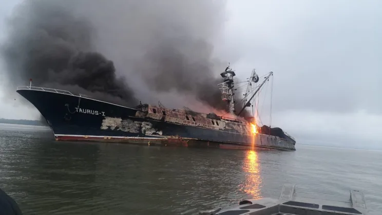 Taurus 1 delfines y pesca ilegal se quemó