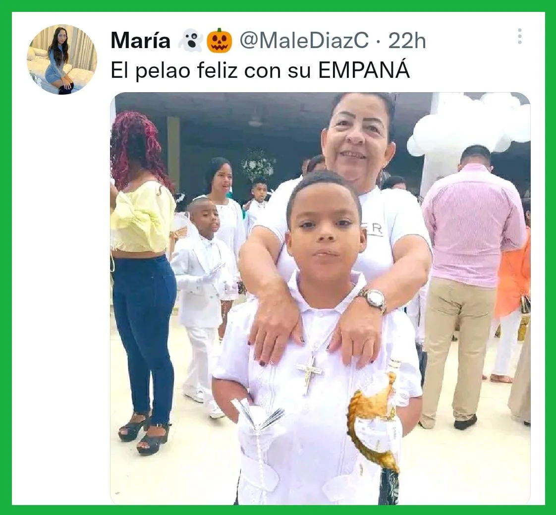 Niño viral por pedir a su "abuela comprar una empaná" porque ni "la sangre de Cristo le quitó el hambre"