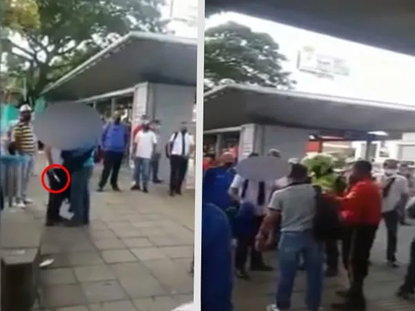 En medio de hechos confusos un conductor del MIO y otro hombre habrían peleado en una estación