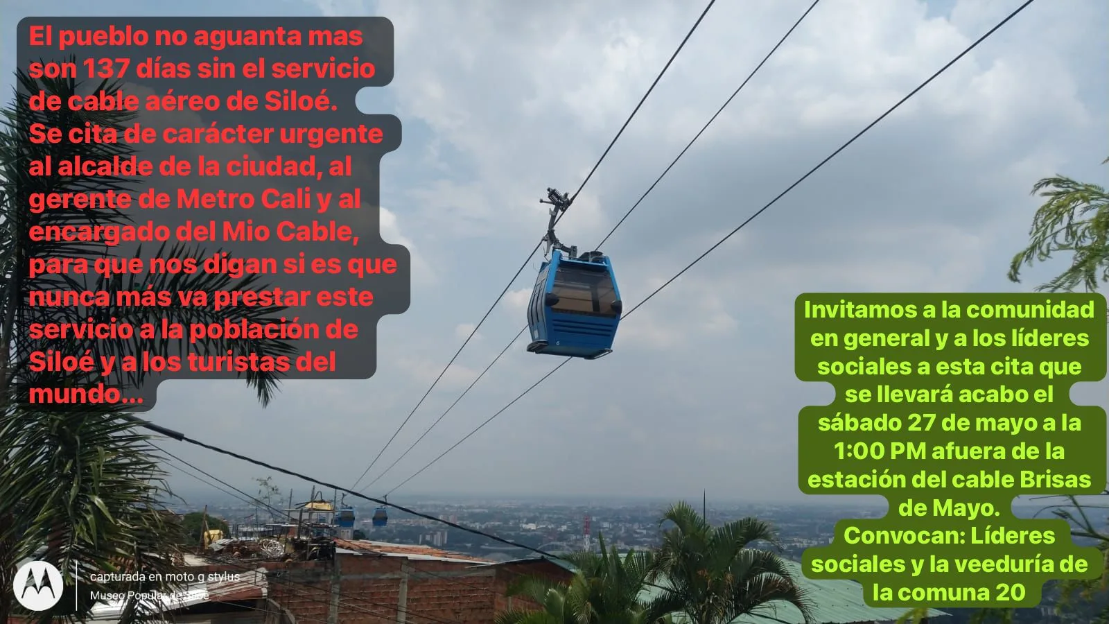 ¡137 días, casi medio año! sin servicio del MIO Cable: usuarios afectados le reclaman a Metrocali