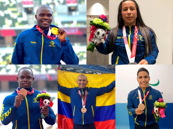 Día glorioso para el deporte colombiano en los juegos paralímpicos de Tokio