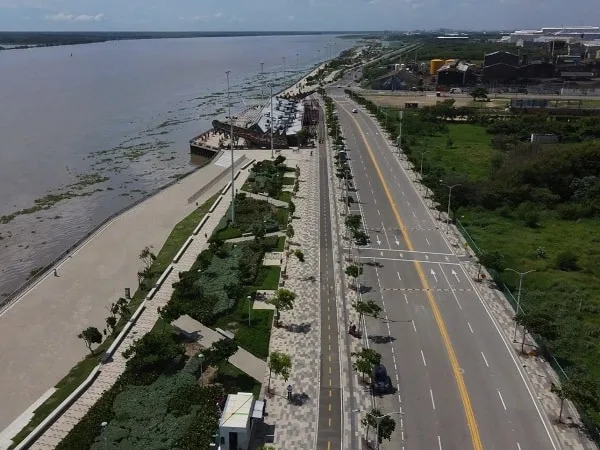 Malecón del Río en Barranquilla.
