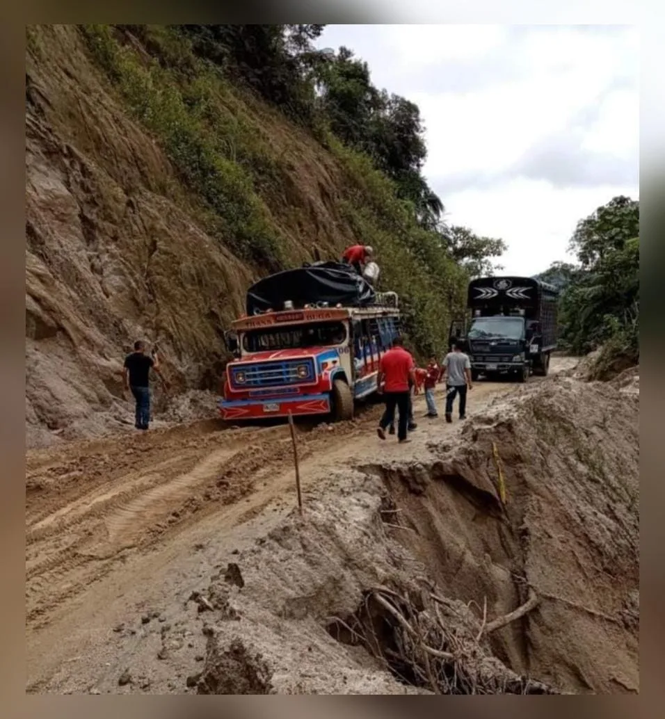 Buga ola invernal carreteras Valle los camiones