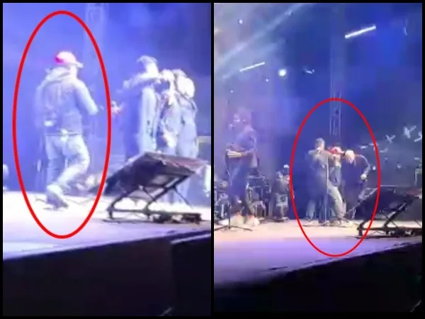 Borracho subió a la tarima e irrumpió concierto de Hombres a la Plancha, en el marco del Onomástico de Pasto