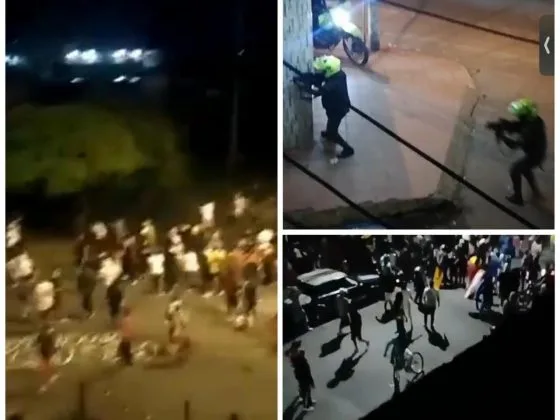 comandantes de Policía -gobierno Duque en el paro nacional