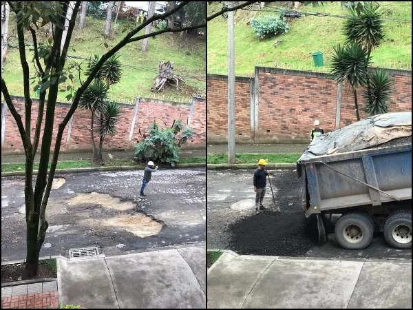 "Como es famoso" la arreglan rápido: dicen a Claudia López por "correr a pavimentar" la calle donde vive un periodista