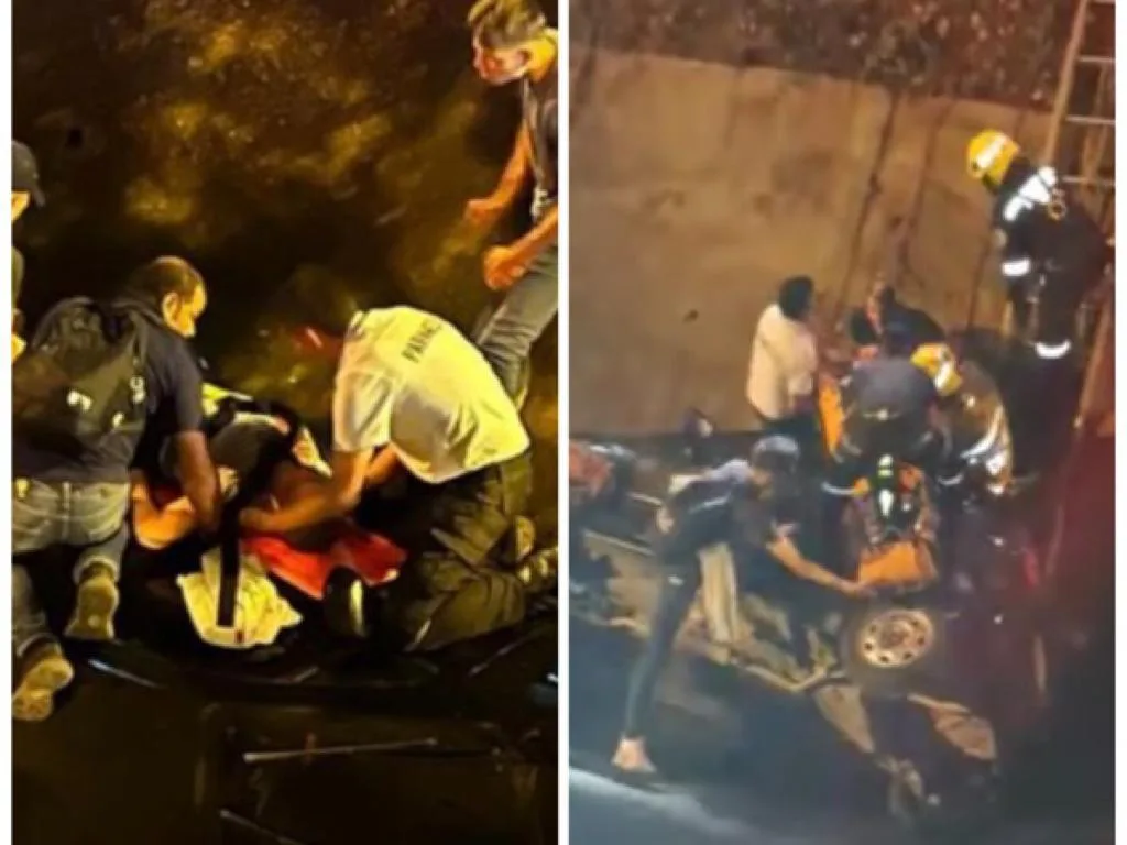 carreraEl carro se fue al canal de la carrera 65 en Cali, denuncian que "iba muy rápido" y otros indican que faltan señalización y contención. 65 canal Limonar