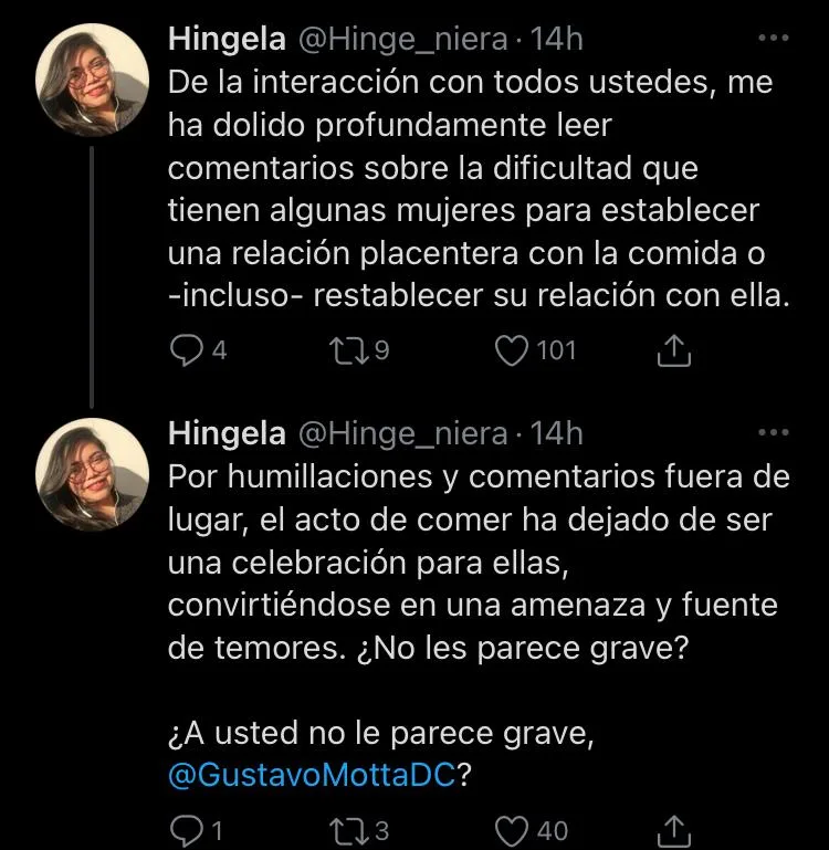 se burló de ella en redes sushi