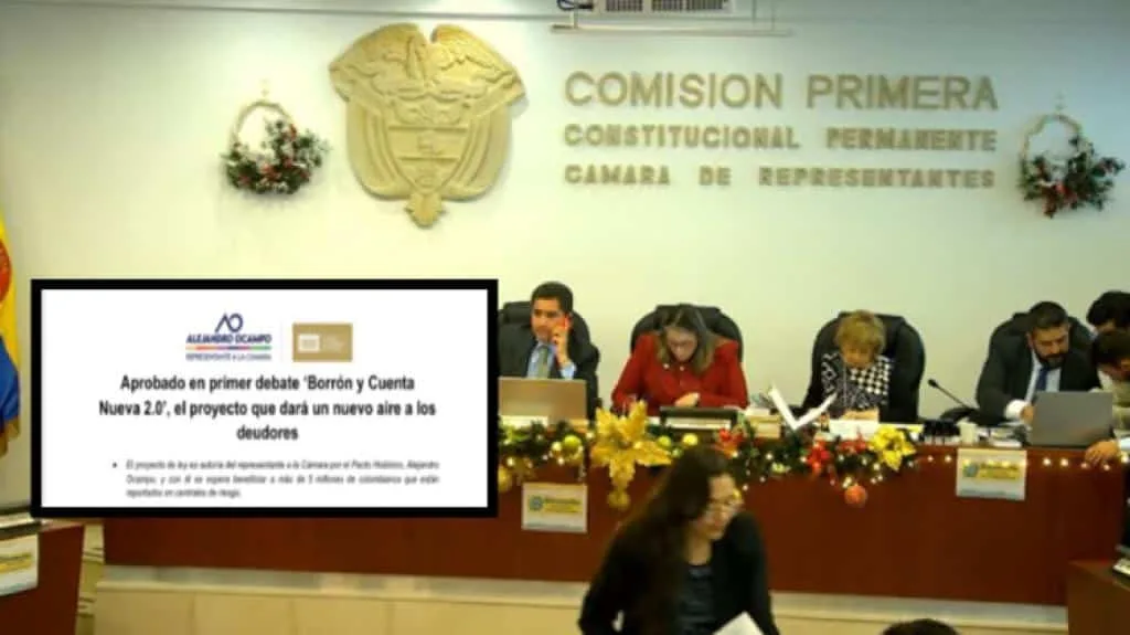 Colombia volvería a tener ley de 'borrón y cuenta nueva', ya pasó primer debate en Cámara