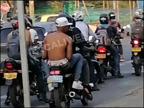 parrillero en Cali -prohibición