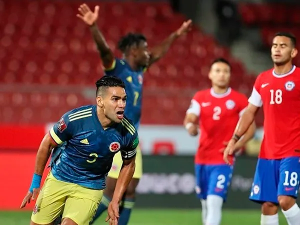 Falcao García marcó el gol del empate de Colombia frente a Chile.