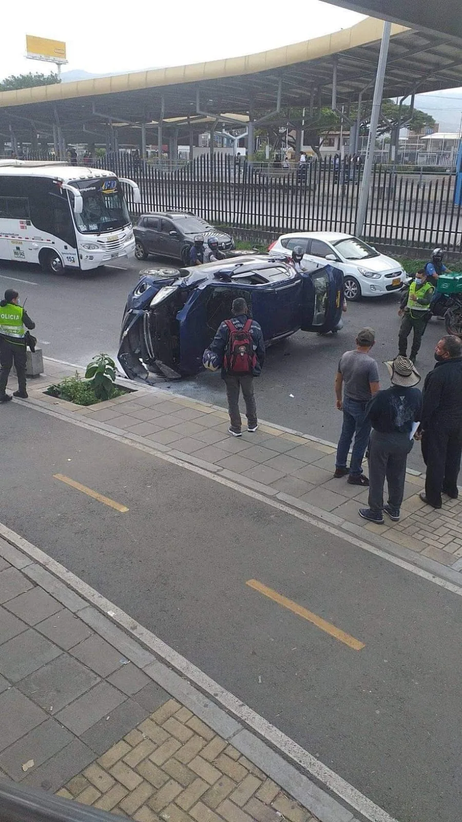Paso del Comercio accidente