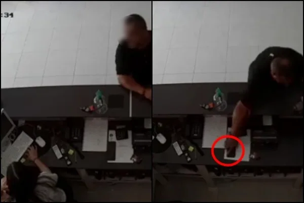 "Ya lo han visto robando antes": Denuncian que distrae a empleados y luego se lleva el celular, en Cali