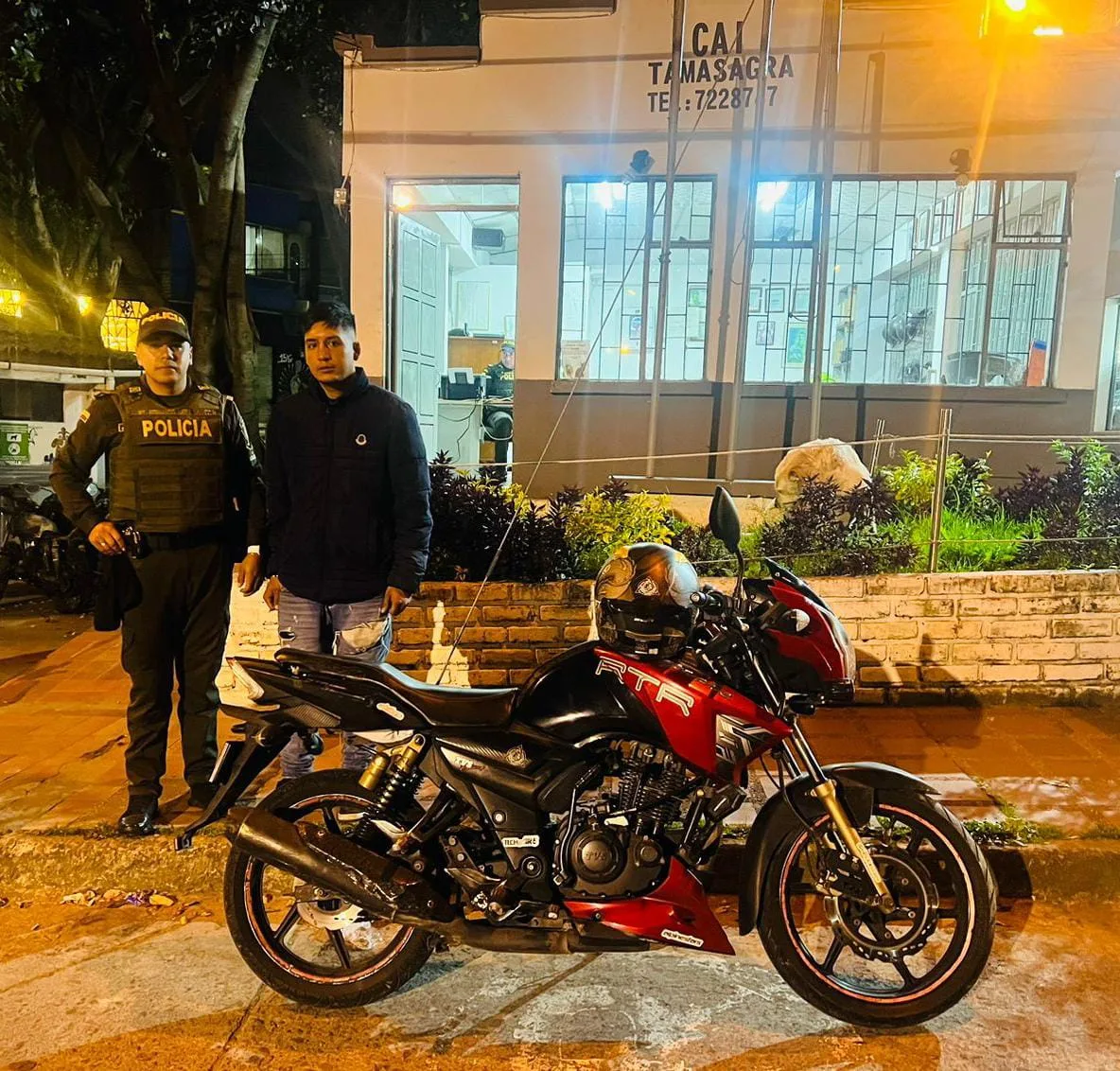 Motocicleta robada Pasto