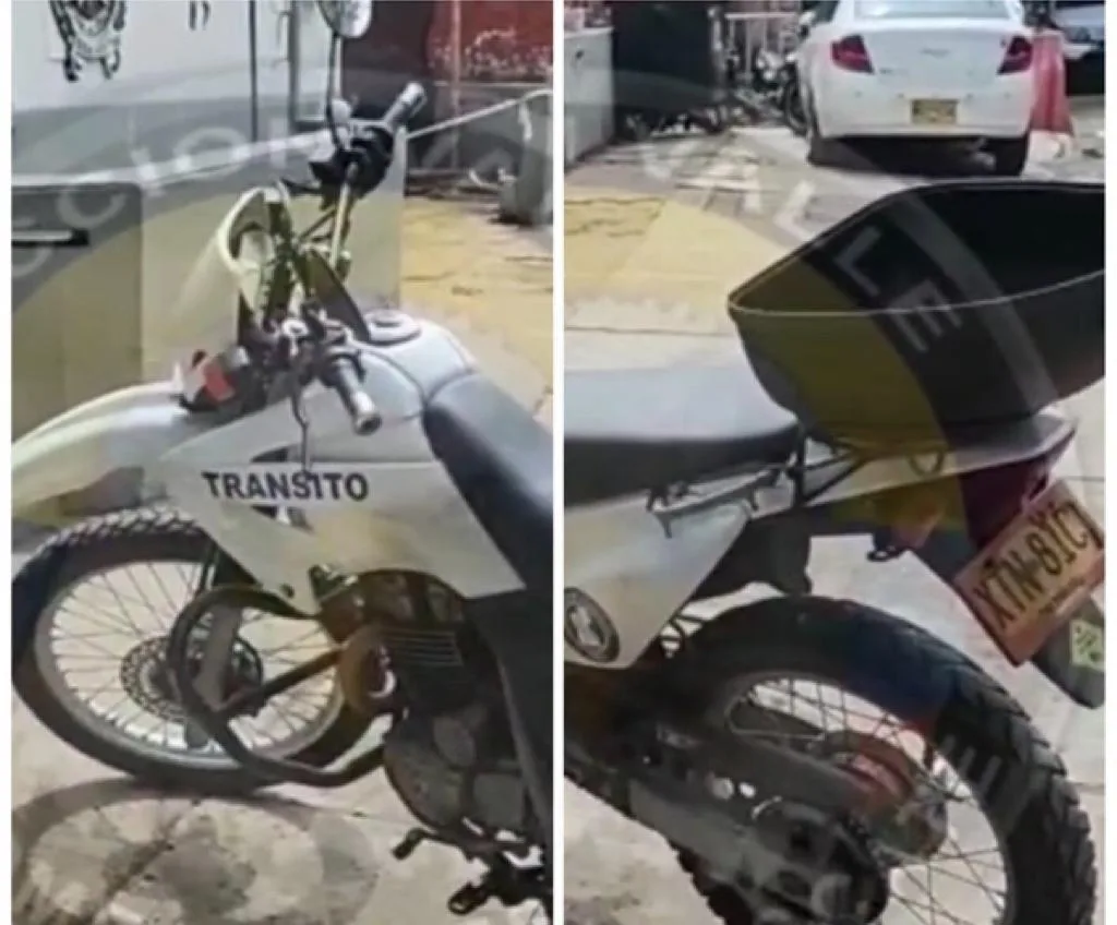 moto agente robada en Cali