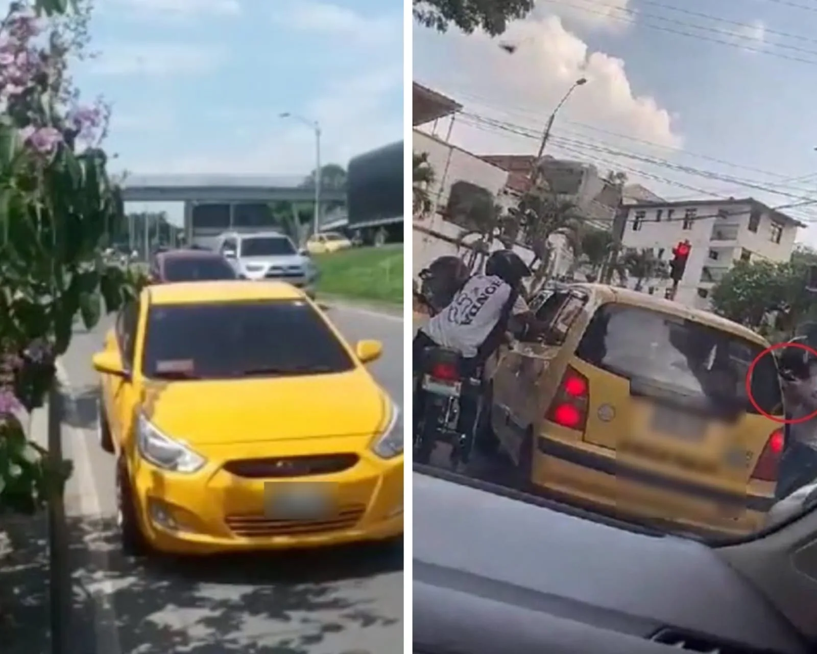 Van armados, simulan accidentes, luego roban: taxistas y pasajeros "dulces para los asaltantes", denuncian en Cali