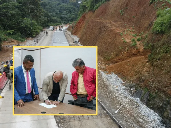 La Gobernación de Nariño firmó el alta de inicio de la obra de mejoramiento, mantenimiento y pavimentación para la vía Barbacoas - Magüí Payán.