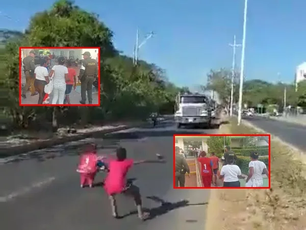 En Valledupar: Policía e ICBF ubicaron a menores que se le atravesaron a un camión, "era un reto"