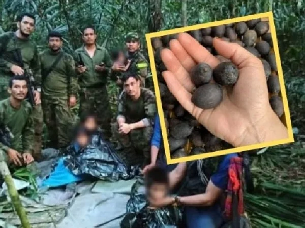 Niños rescatados de la espesa selva del Guaviare.