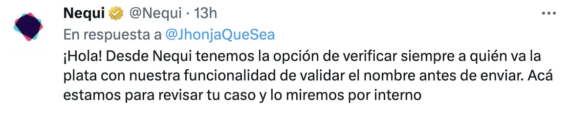 de nequi en
