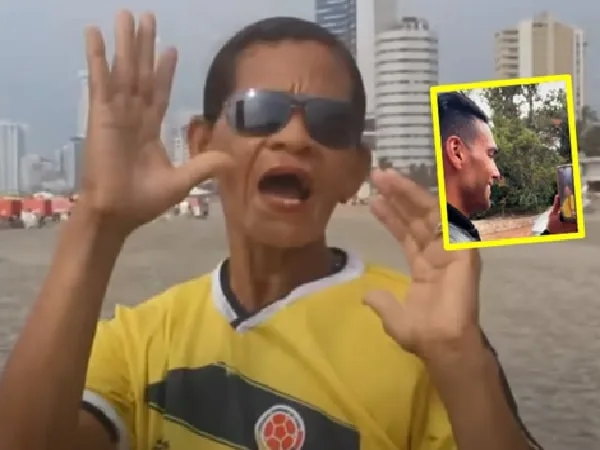 Falcao hizo videollamada con una de sus fanáticas.