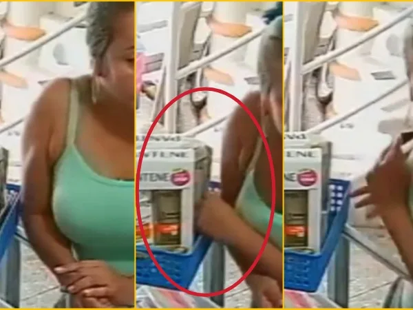 la mujer que se robó un celular en Candelaria Poblado Campestre