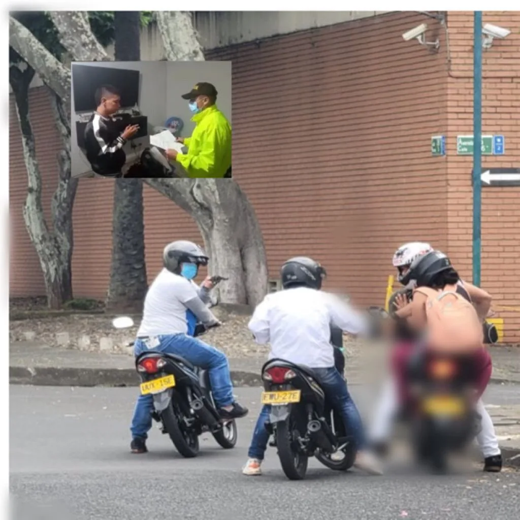 ladrones en moto Vipasa Cali alias cachorro