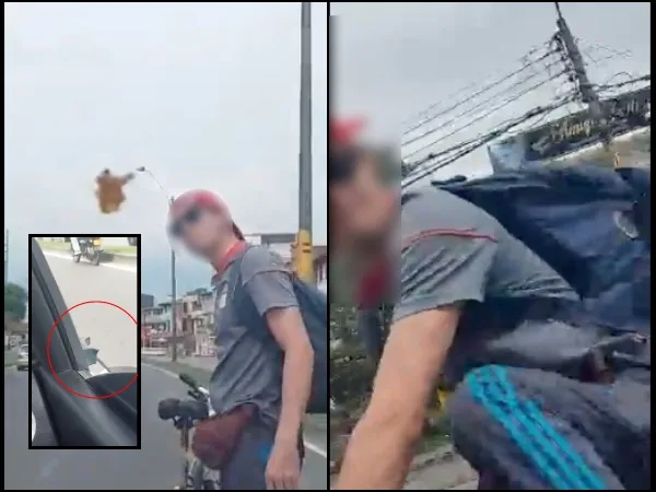 "Profe me quiero bajar aquí": Aprendiz al instructor de conducción, "un ciclista los atacó" en la Autopista Sur en Cali