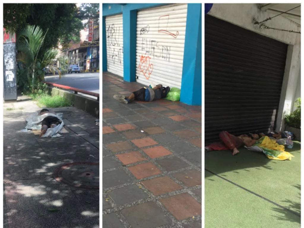 habitantes de calle en Cali Avenida Sexta
