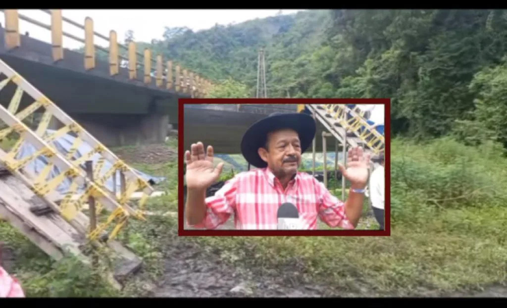 Llanto y rabia de Manuel en Pajarito, por daño del puente: "No se roben la plata de las obras"