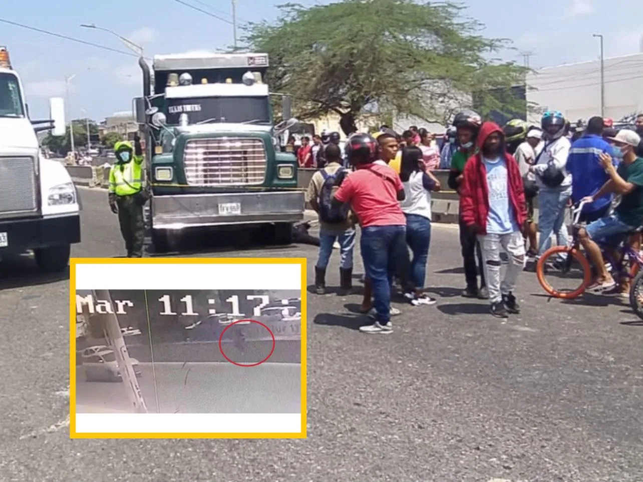 volqueta accidente Circunvalar Barranquilla