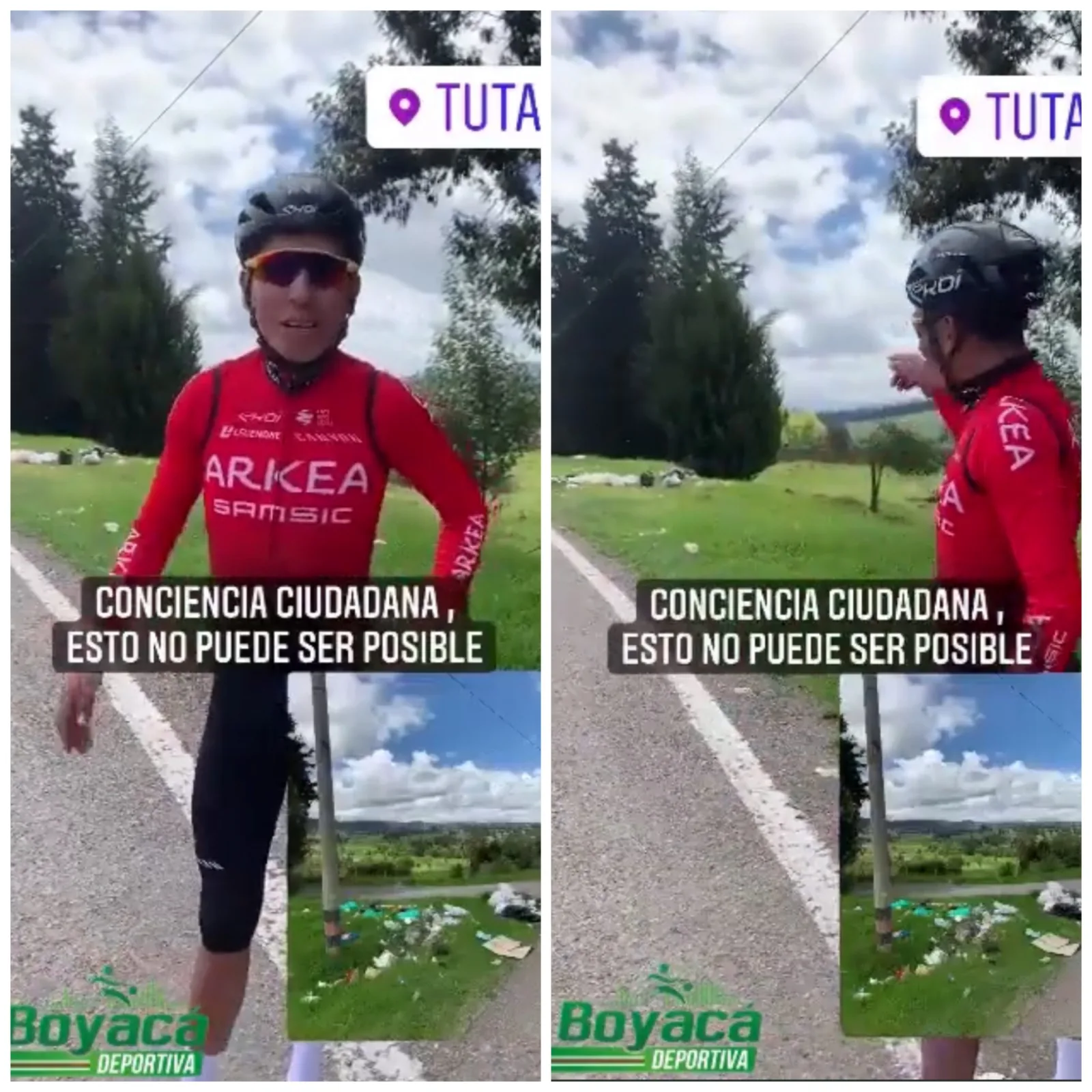 Nairo Quintana basuras Boyacá