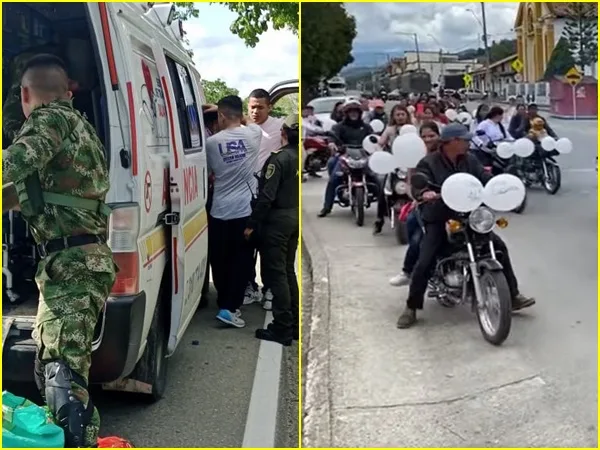 ¡Que lo liberen! con marcha en Colón exigieron la liberación del conductor de ambulancia que llevaba arsenal de guerra