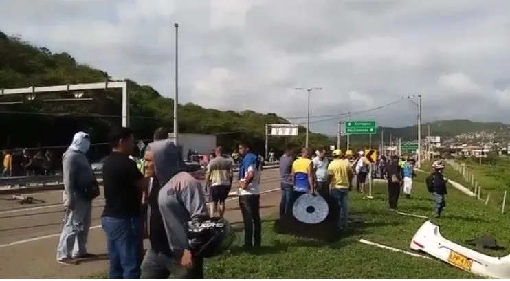 accidente via al mar