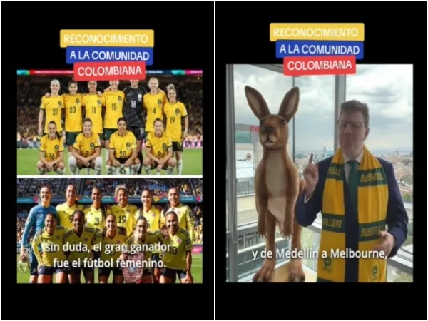 «Ustedes son lo máximo»: Reconocimiento a la comunidad colombiana, Mundial Femenino