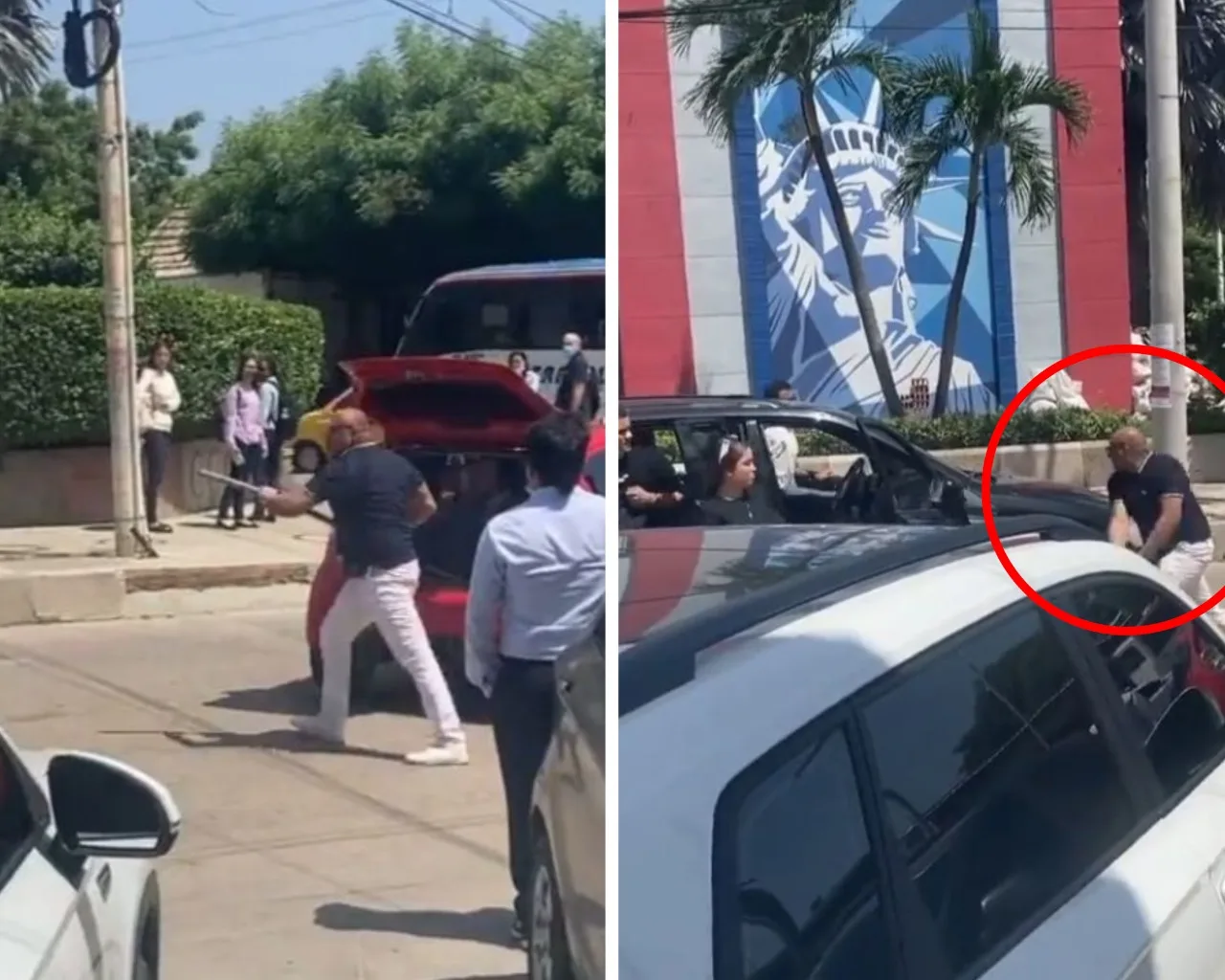 carro bate Barranquilla