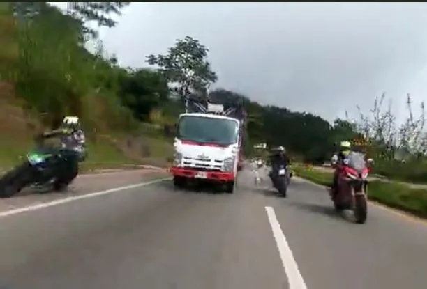 moto La Vega ciclista