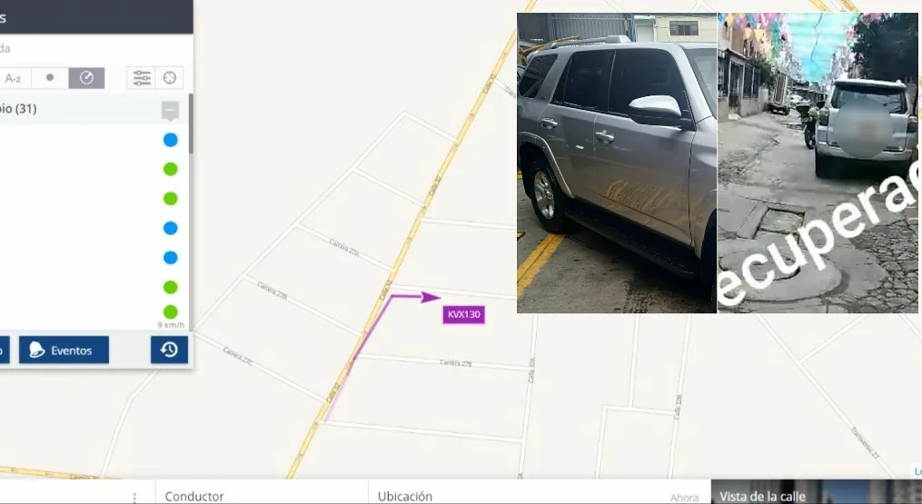 en Cali robo de camionetas halado hurto de vehículos