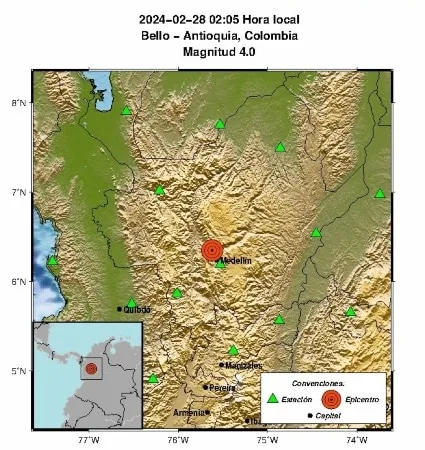 Temblor sacudió a Bello, Antioquia: "la tierra rugió".