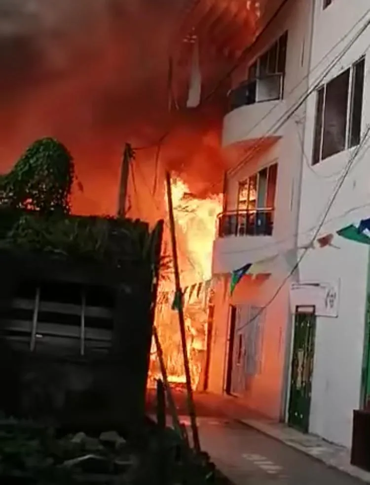 Incendio en Bocas de Satinga en Nariño