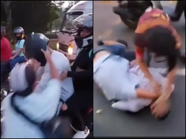 Pedagogía por uso de bicicarril terminó en 'batalla campal' entre motorizados y ciclistas en Cali