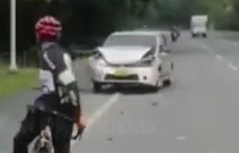 accidentes recta Palmira Cali ciclistas