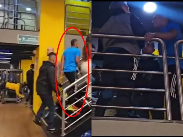 Polo Polo llegó con su esquema de seguridad "a pedir documentos" a un ciudadano en un gimnasio