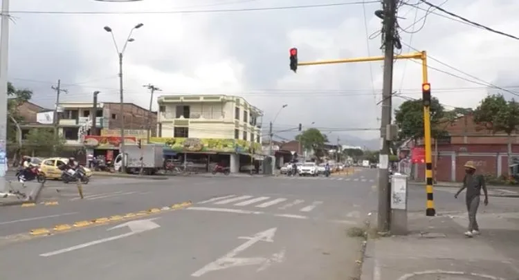 red de semáforos en Cali
