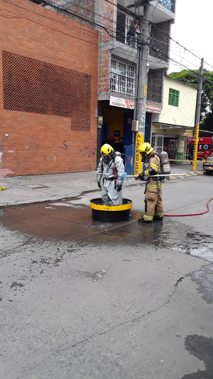 fuga de amoníaco en el barrio Porvenir de Cali