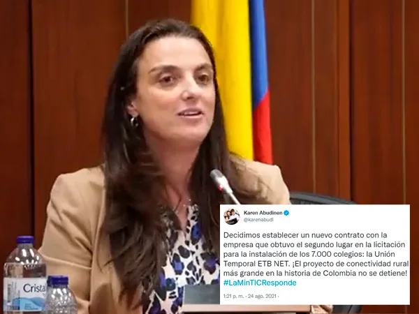 La MinTic Karen Abudinen anuncia que se firmará un nuevo contrato para llevar internet a las zonas rurales en Colombia